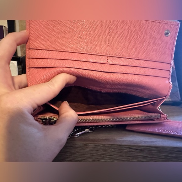 Prada Saffiano Pink Long wallet - Picture 5 of 13